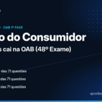 Direito do Consumidor na OAB: proteção contratual, qualidade de produtos e serviços e práticas comerciais são os temas que mais caem