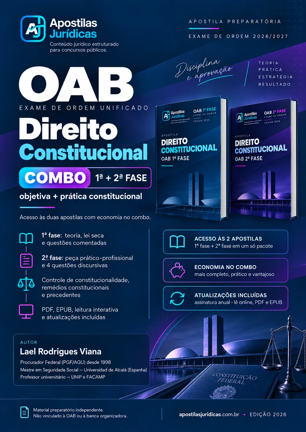 Capa — Direito Constitucional OAB — 1ª e 2ª Fase